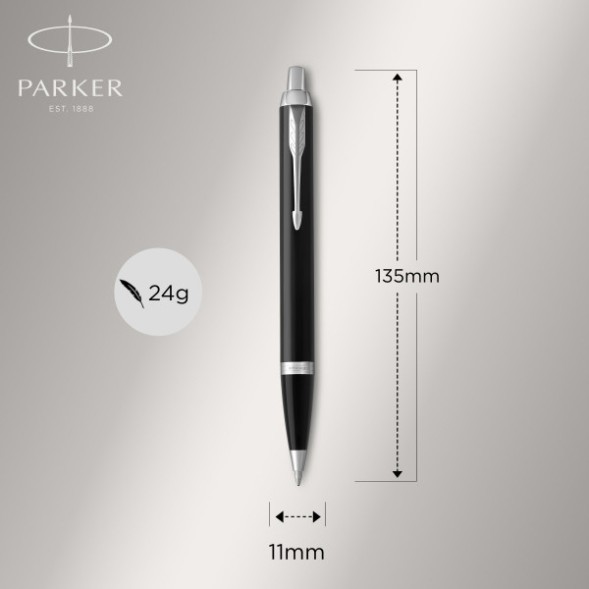 Набор ручек Parker IM Core FK221 (2093215) Black CT сталь нержавеющая подар.кор. ручка перьевая, ручка шариковая