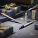 Набор ручек Parker Jotter Core FK691 (2093257) Stainless Steel GT сталь нержавеющая подар.кор. ручка перьевая, ручка шариковая сменный стержень 1стерж. стреловидный пиш. наконечник кругл.