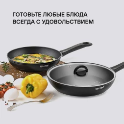 Крышка Rondell Handy RDA-1688 d=28см крыш.прозрачный руч.черная