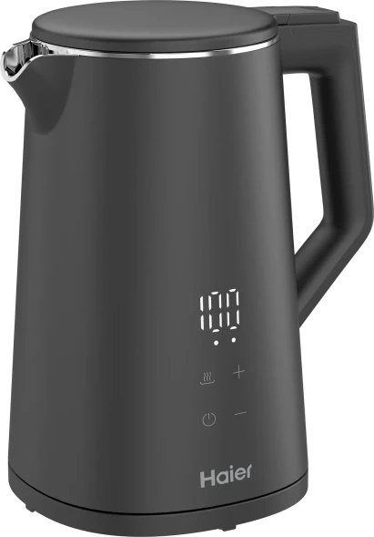 Чайник электрический Haier HK-503 1.7л. 2200Вт черный корпус: пластик (FM04WQD00RU)