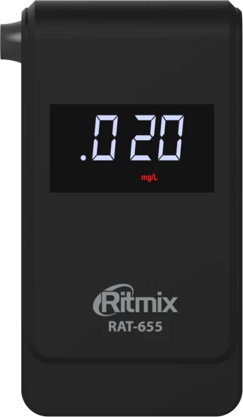 Алкотестер Ritmix RAT-655 электрохимический черный