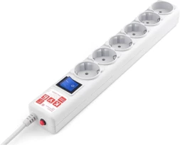 Сетевой фильтр Powercube SPG(5+1)-B-10 5м (6 розеток) серый (коробка)