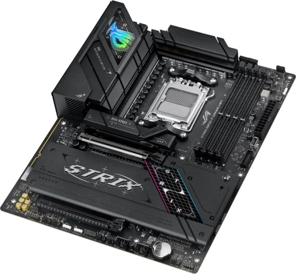 Материнская плата Asus ROG STRIX B850-F GAMING WIFI SocketAM5 AMD B850 4xDDR5 ATX AC`97 8ch(7.1) 2.5Gg RAID+HDMI+DP