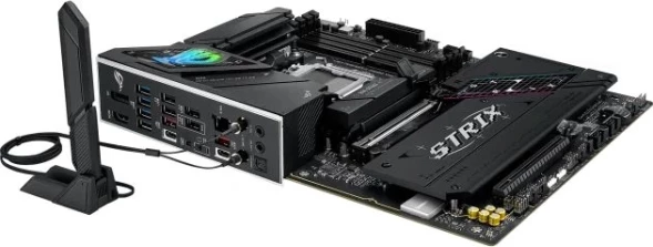 Материнская плата Asus ROG STRIX B850-F GAMING WIFI SocketAM5 AMD B850 4xDDR5 ATX AC`97 8ch(7.1) 2.5Gg RAID+HDMI+DP