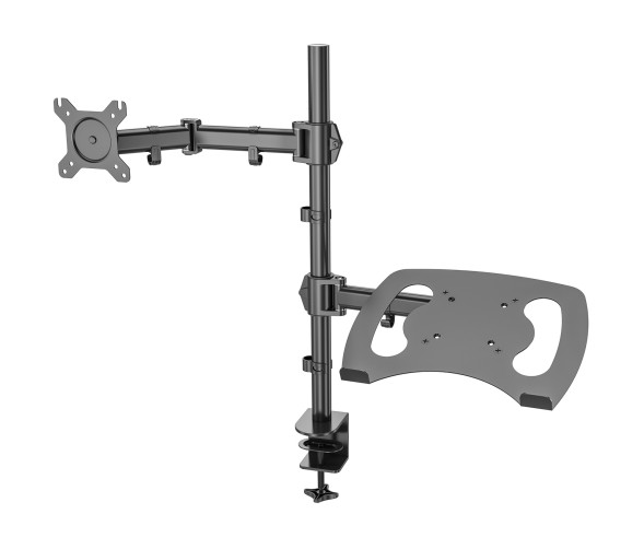 Кронштейн для монитора/ноутбука Cactus CS-VM-LH07-BK черный 13&amp;quot;-27&amp;quot; макс.8кг настольный поворот и наклон