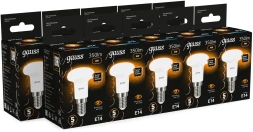 Лампа светодиодная Gauss R39 4Вт цок.:E14 рефлек. 220B св.свеч.бел.теп. (упак.:10шт) (106001104)