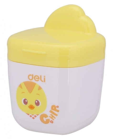 Точилка для карандашей ручная Deli ER01300 1 отверстие пластик ассорти дисплей