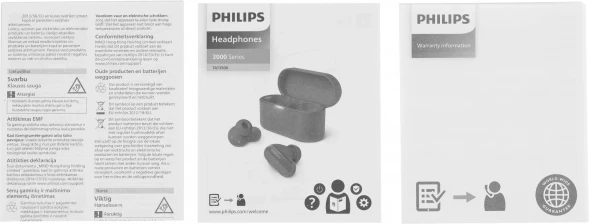 Гарнитура внутриканальные Philips TAT3508BK/00 черный беспроводные bluetooth в ушной раковине