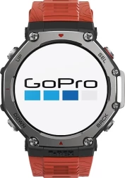 Смарт-часы Amazfit T-Rex 3 A2323 48.5мм 1.5&amp;quot; AMOLED корп.темно-серый рем.красный разм.брасл.:145-210мм (6970100374940)