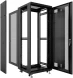 Шкаф серверный Cabeus (ND-05C-42U60/100-BK) напольный 42U 600x1000мм пер.дв.металл.перф. металл 800кг черный 900мм 108.3кг 220град. 2055мм 20 сталь