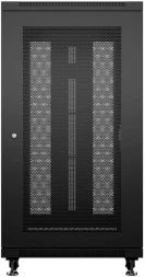 Шкаф серверный Cabeus (ND-05C-42U60/100-BK) напольный 42U 600x1000мм пер.дв.металл.перф. металл 800кг черный 900мм 108.3кг 220град. 2055мм 20 сталь
