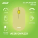 Мышь Acer OMR205 зеленый/желтый оптическая 1200dpi беспров. USB для ноутбука 3but (ZL.MCEEE.02J)