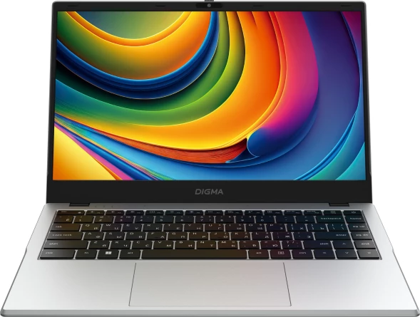 Ноутбук Digma EVE C4801 N-series N100 8Gb SSD256Gb Intel UHD Graphics 14&amp;quot; IPS FHD (1920x1080) Windows 11 Pro silver WiFi BT Cam 5900mAh (DN14N1-8CXW01)