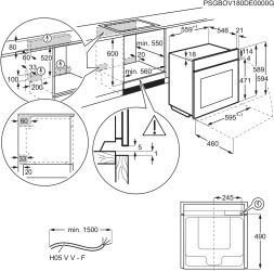 Духовой шкаф Электрический Electrolux KOAAS3ST черный