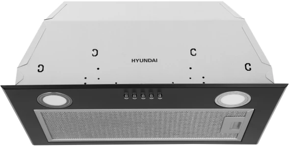 Вытяжка встраиваемая Hyundai HBB 6033 BK черный управление: кнопочное (1 мотор)