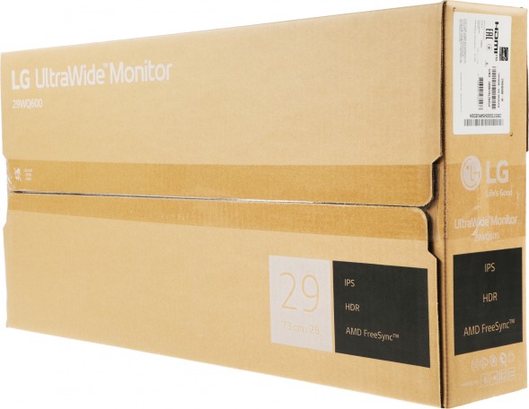 Монитор LG 29&amp;quot; UltraWide 29WQ600-W серебристый IPS LED 1ms 21:9 HDMI M/M матовая 250cd 178гр/178гр 2560x1080 100Hz DP UWHD USB 8.32кг