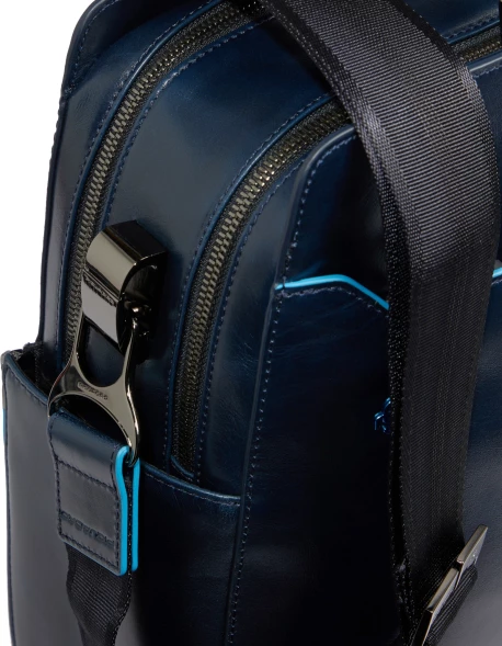 Деловая сумка Piquadro Blue Square CA6590B2/BLU2 с отделением для ноутбука 15.6&amp;quot; темно-синяя натур.кожа