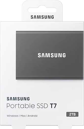 Накопитель SSD Samsung USB-C 2Tb MU-PC2T0T/WW T7 1.8&amp;quot; черный