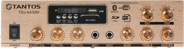Усилитель Tantos TSo-AA30M выход 100Вт / 30Вт (00-00025068)