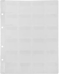 Файлы Silwerhof Create пвх 130мкм (упак.:5шт)для монет (24 ячейки)