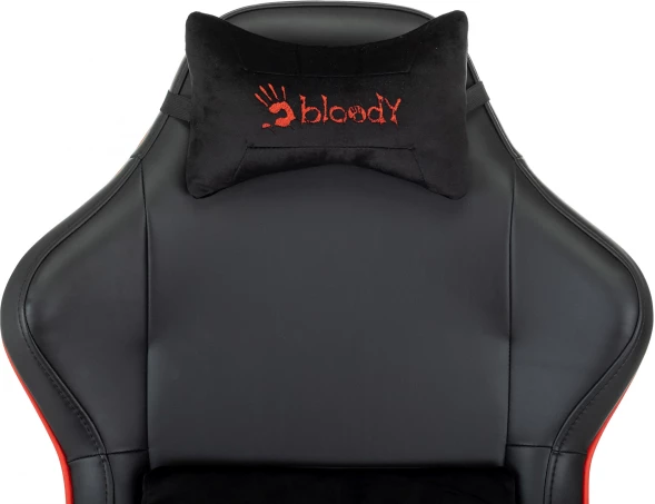 Кресло игровое A4Tech Bloody GC-780 черный сиденье черный кожзам с подголов. крестов. металл черный пластик черный
