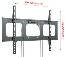 Стойка для телевизора Cactus CS-ST04H черный 37&amp;quot;-70&amp;quot; макс.45кг напольный мобильный