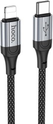Кабель Hoco X102 Fresh iP USB-C-Lightning (m) 1м черный коробка