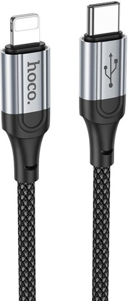 Кабель Hoco X102 Fresh iP USB-C-Lightning (m) 1м черный коробка