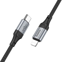 Кабель Hoco X102 Fresh iP USB-C-Lightning (m) 1м черный коробка