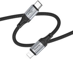 Кабель Hoco X102 Fresh iP USB-C-Lightning (m) 1м черный коробка