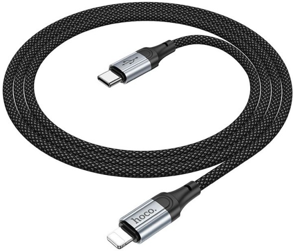Кабель Hoco X102 Fresh iP USB-C-Lightning (m) 1м черный коробка