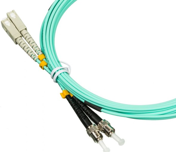 Патч-корд Lanmaster LAN-2SC-2ST/OM3-3.0 2x50/125 OM3 SC дуплекс-2ST 3м LSZH зеленый