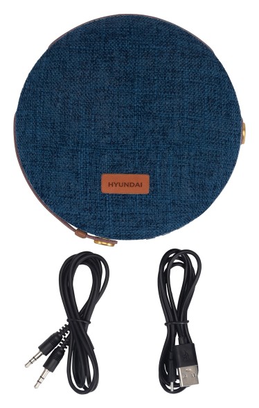 Колонка порт. Hyundai H-PAC520 синий 8W 1.0 BT/3.5Jack 10м 2200mAh