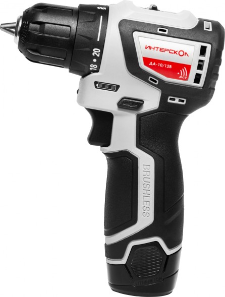 Дрель-шуруповерт Интерскол ДА-10/12В 36 без АКБ и ЗУ аккум. патрон:быстрозажимной (687.0.0.70)
