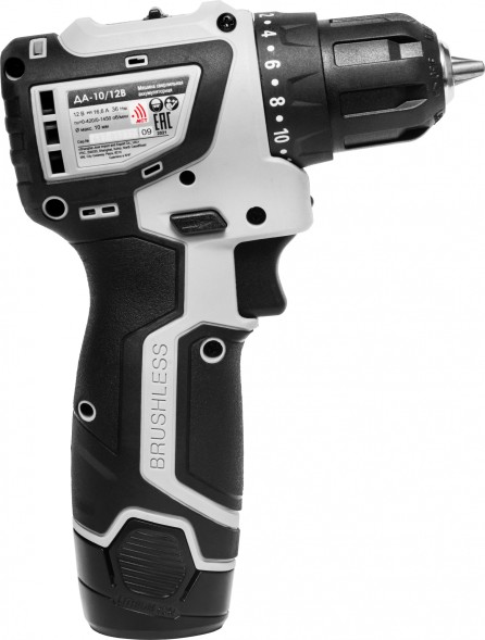 Дрель-шуруповерт Интерскол ДА-10/12В 36 без АКБ и ЗУ аккум. патрон:быстрозажимной (687.0.0.70)