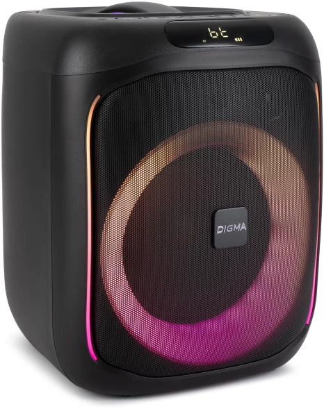 Минисистема Digma D-MC1700 черный 30Вт FM USB BT micro SD