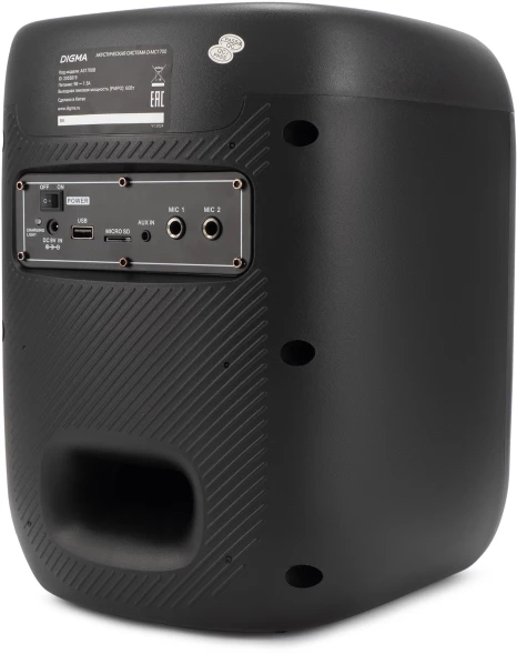 Минисистема Digma D-MC1700 черный 30Вт FM USB BT micro SD