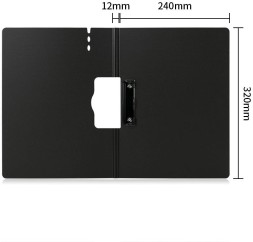 Папка-планшет Deli 64512DK-GREY A4 полипропилен вспененный темно-серый с крышкой