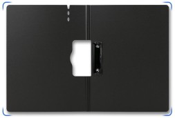 Папка-планшет Deli 64512DK-GREY A4 полипропилен вспененный темно-серый с крышкой