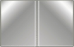 Папка с 80 прозр.вклад. Бюрократ -BPV80GREY A4 пластик 0.8мм торц.карм с бум. встав серый