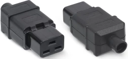 Вилка Cabeus IEC-320-C19 черный