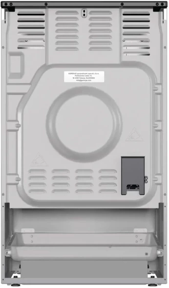 Плита Электрическая Gorenje GEC5B60SG серый стеклокерамика (без крышки)