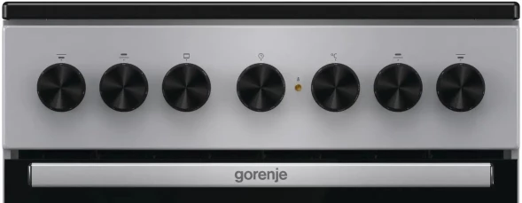 Плита Электрическая Gorenje GEC5B60SG серый стеклокерамика (без крышки)