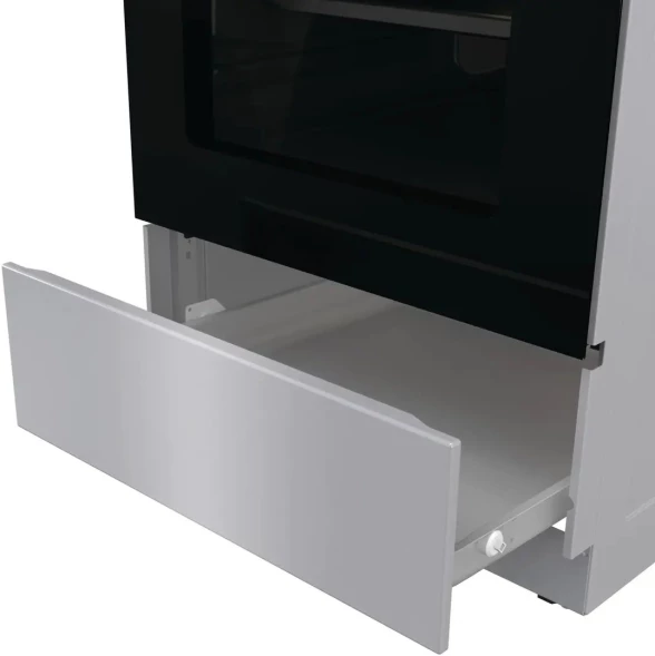 Плита Электрическая Gorenje GEC5B60SG серый стеклокерамика (без крышки)
