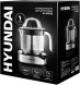 Соковыжималка цитрусовая Hyundai HY-JC4123 30Вт рез.сок.:1200мл. черный/нержавеющая сталь