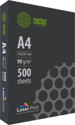 Бумага Cactus CS-LPA490500 A4/90г/м2/500л./белый CIE170% для лазерной печати