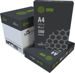 Бумага Cactus CS-LPA490500 A4/90г/м2/500л./белый CIE170% для лазерной печати