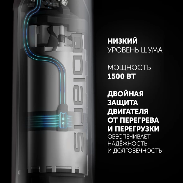 Блендер погружной Polaris Cube PHB 1589AL 1500Вт черный/серебристый