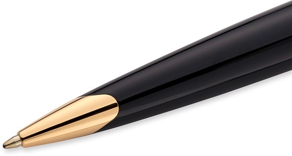 Ручка шариков. Waterman Carene De Luxe (S0700000) Black Silver GT M син. черн. подар.кор.