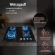 Газовая варочная поверхность Weissgauff HGG 640 BG черный